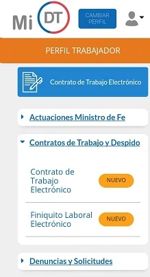 portal mi dt contrato de trabajo y despido